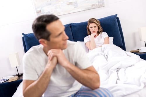 A man with a loss of libido
